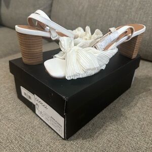 Ccocci White Heels - NIB size 8.5